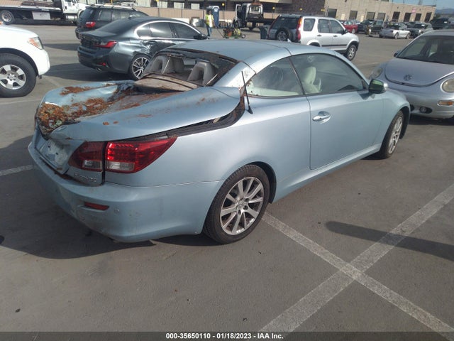 2010 LEXUS IS 250C VIN: JTHFF2C26A2506373