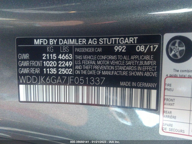 2018 Mercedes-Benz SL-Class, VIN: WDDJK6GA7JF051337
