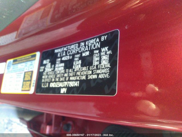 KNDJ23AU7P7190141 KIA SOUL LX