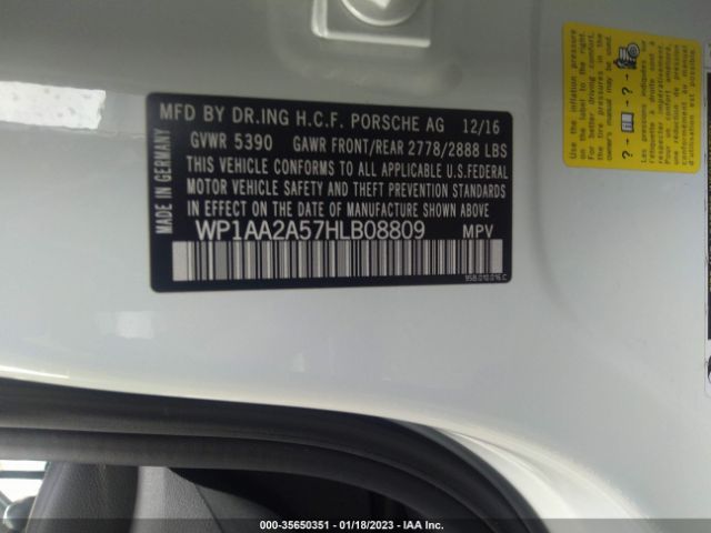 WP1AA2A57HLB08809 Porsche Macan