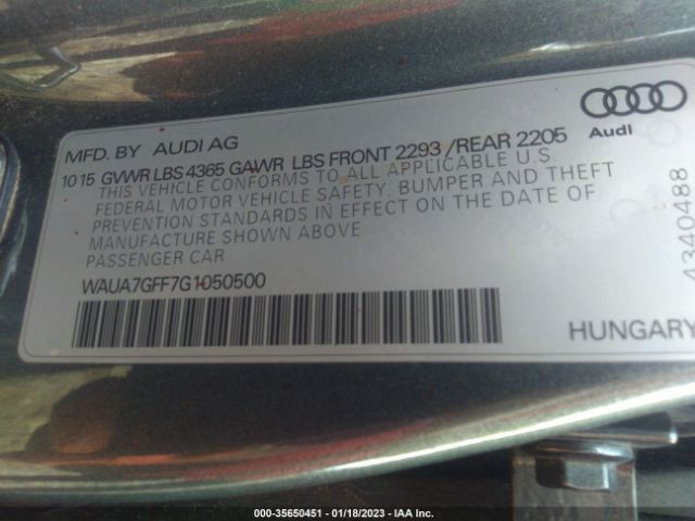 WAUA7GFF7G1050500 Audi A3 1.8t Premium