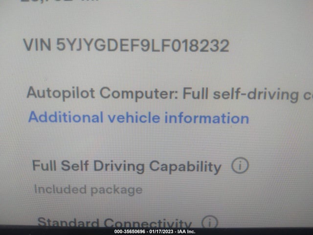 5YJYGDEF9LF018232 Tesla Model Y Long Range/performance