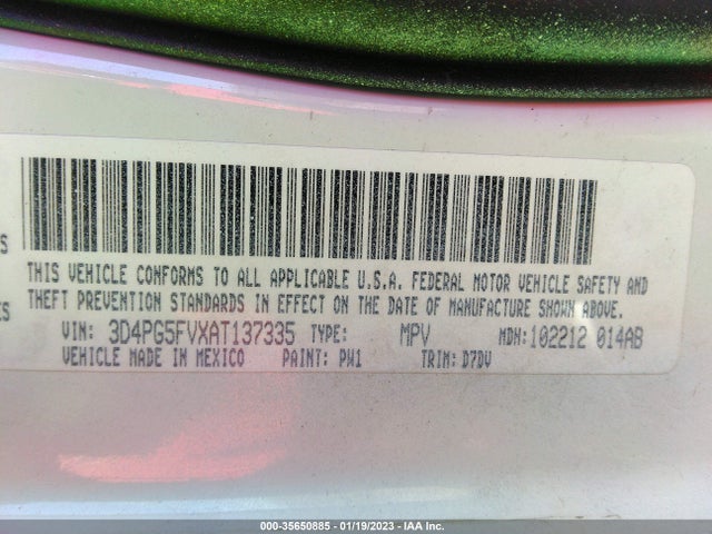 Dodge Journey Sxt 2010 3D4PG5FVXAT137335 Image 10