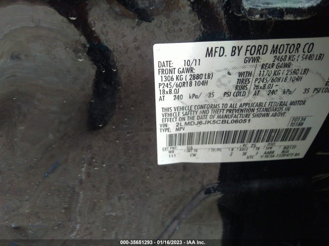 Lincoln MKX 2012 2LMDJ6JK5CBL06051 Image 10