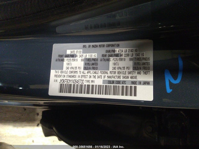 2022 Mazda CX-5, VIN: JM3KFBCM1N0646700