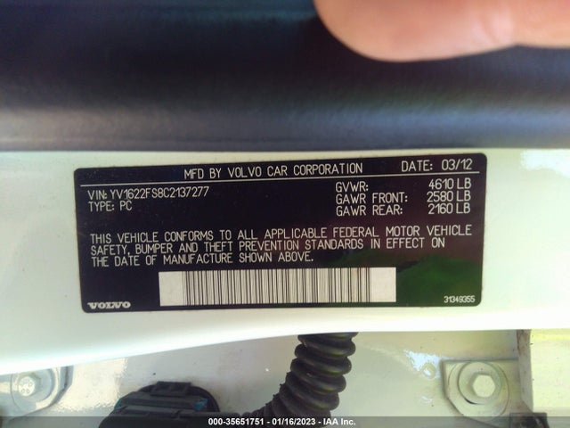 Volvo S60 T5 2012 YV1622FS8C2137277 Image 10