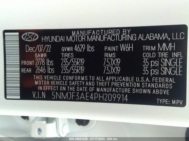 2023 Hyundai Tucson, VIN: 5NMJF3AE4PH209914