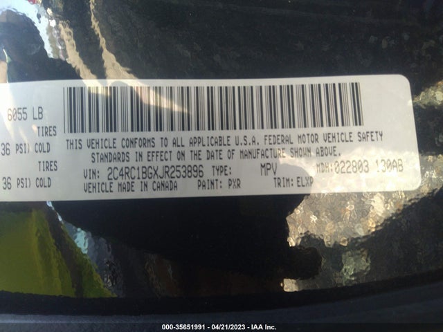 2C4RC1BGXJR253896 Chrysler Pacifica Touring L