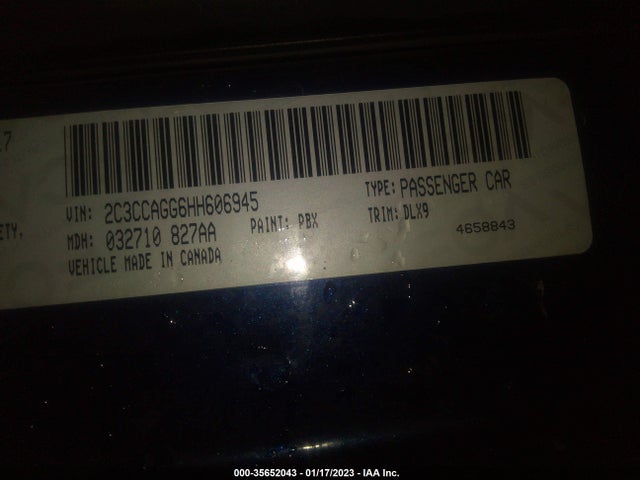 2017 Chrysler 300, VIN: 2C3CCAGG6HH606945