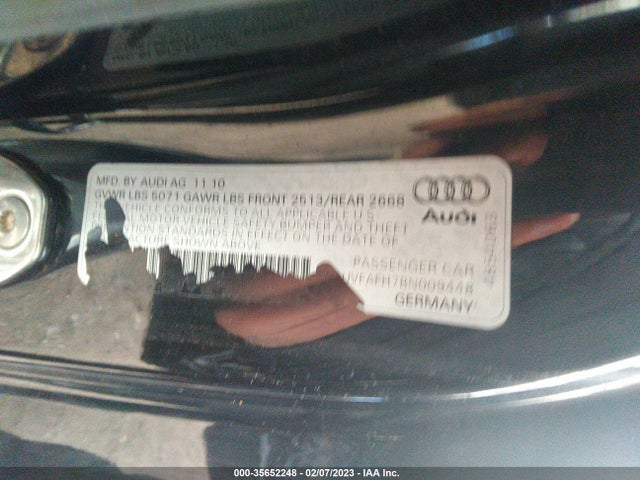 Audi A5 2.0t Prestige 2011 WAUVFAFH7BN009448 Image 11