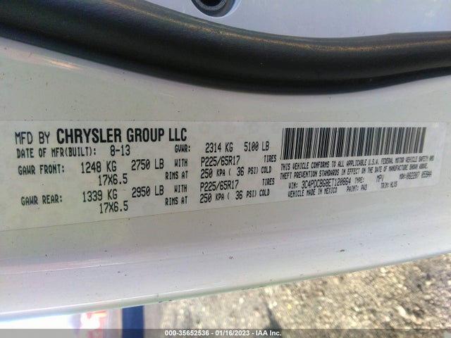 Dodge Journey Sxt 2014 3C4PDCBG8ET120864 Image 9