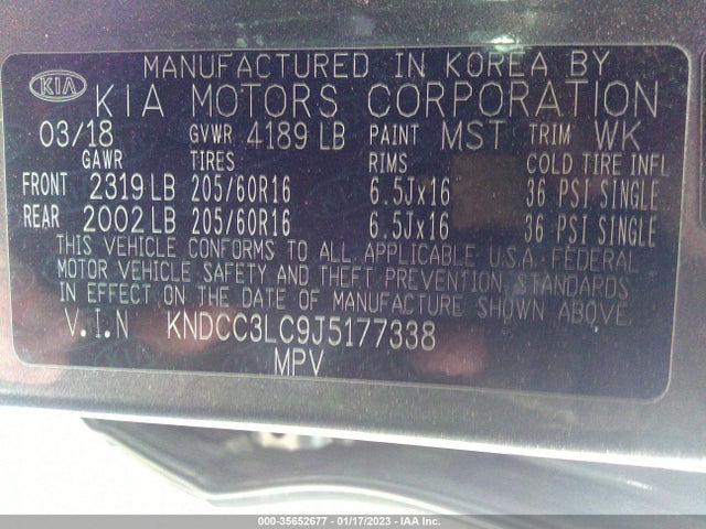 2018 Kia Niro, VIN: KNDCC3LC9J5177338