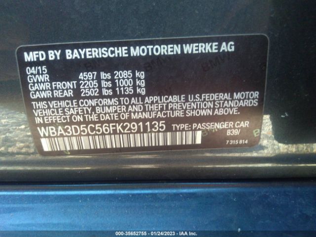 WBA3D5C56FK291135 BMW 3 Series 328d Xdrive