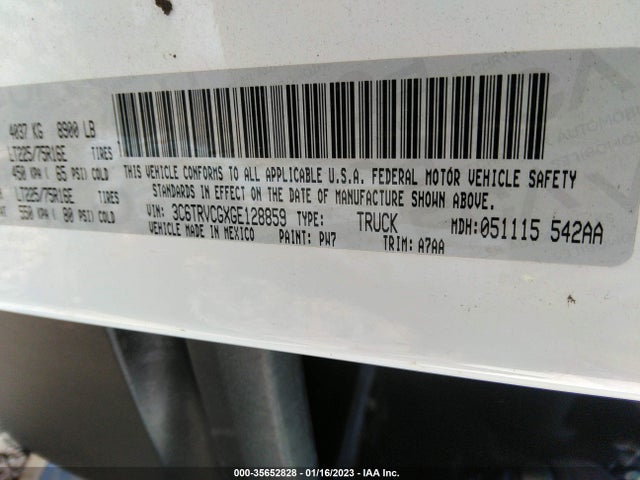 2016 Ram Promaster, VIN: 3C6TRVCGXGE128859