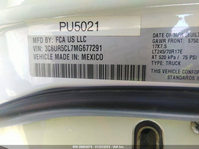 RAM 2500 Tradesman 2021 3C6UR5CL7MG677291 Image 10