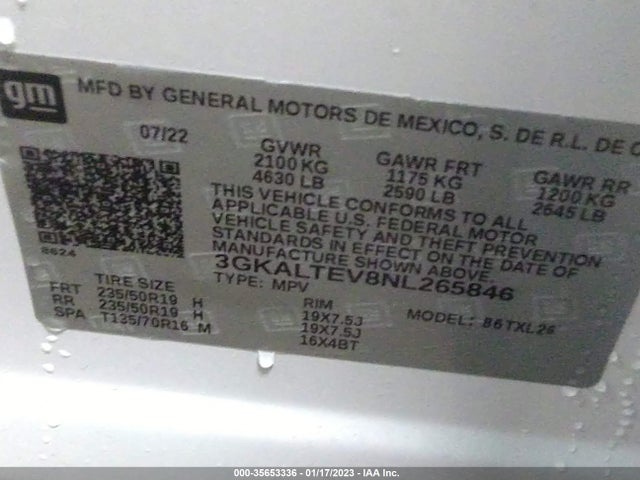 GMC Terrain Sle 2022 3GKALTEV8NL265846 Image 9