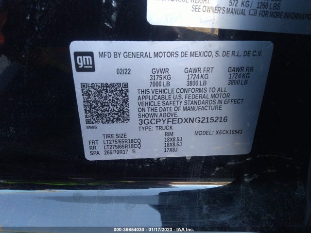 Chevrolet Silverado 1500 Ltd Lt Trail Boss 2022 3GCPYFEDXNG215216 Image 9