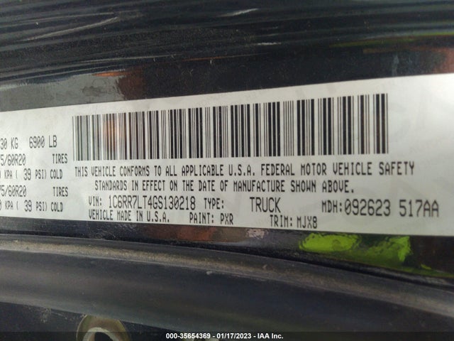 2016 Ram 1500, VIN: 1C6RR7LT4GS130218