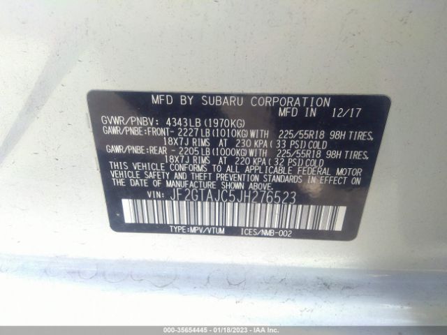 JF2GTAJC5JH276523 Subaru Crosstrek Limited