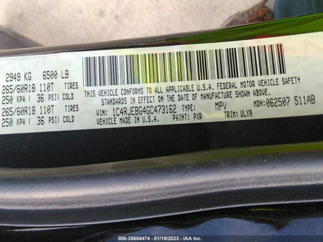 1C4RJEBG4GC473162 Jeep Grand Cherokee Limited