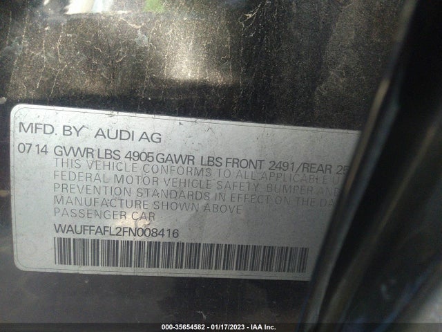 WAUFFAFL2FN008416 Audi A4 Premium Plus