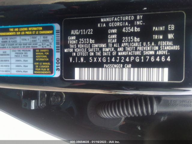 5XXG14J24PG176464 KIA K5 LXS
