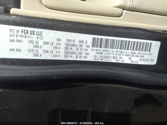 1C4RJEBG6FC118816 Jeep Grand Cherokee Limited