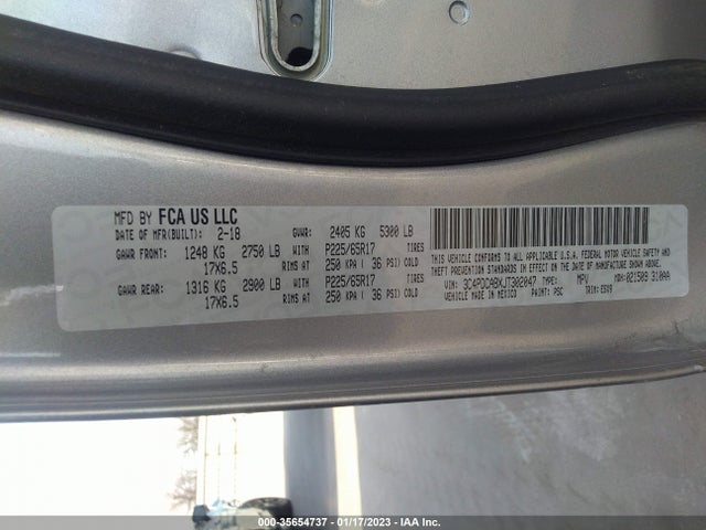 Dodge JOURNEY SE 2018 3C4PDCABXJT302047 Image 9