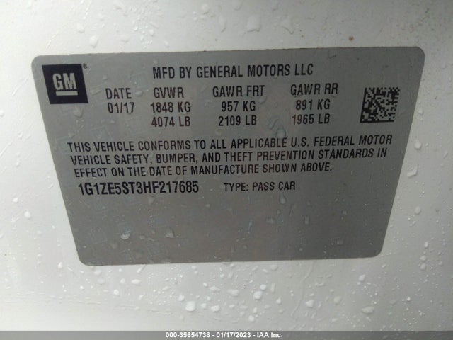 Chevrolet MALIBU LT 2017 1G1ZE5ST3HF217685 Image 10