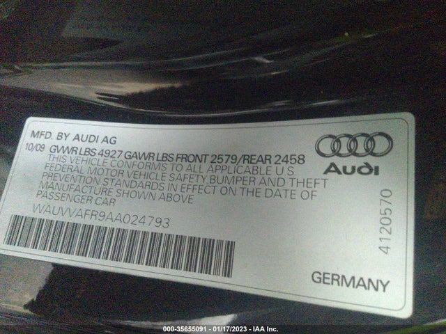 WAUVVAFR9AA024793 Audi S5