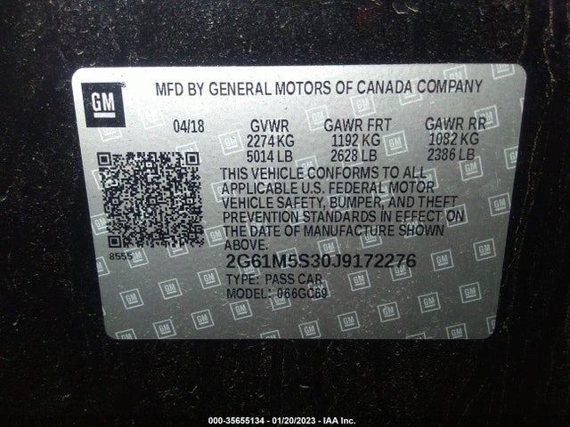 Cadillac XTS LUXURY 2018 2G61M5S30J9172276 Image 9