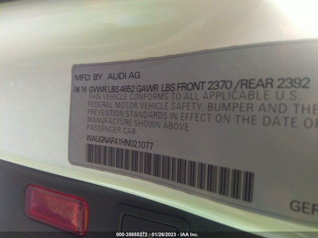 Audi A4 2017 WAUGNAF41HN021077 Image 9