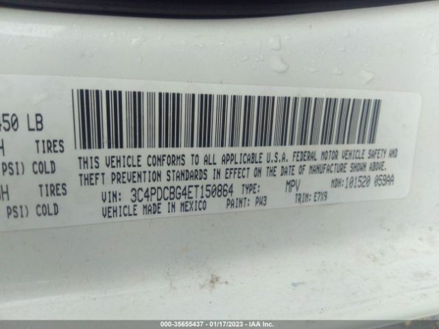 3C4PDCBG4ET150864 Dodge Journey Sxt
