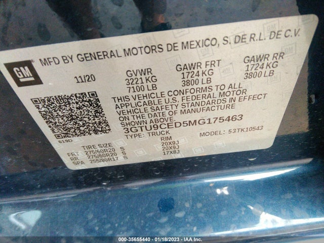GMC Sierra 1500 Elevation 2021 3GTU9CED5MG175463 Image 9