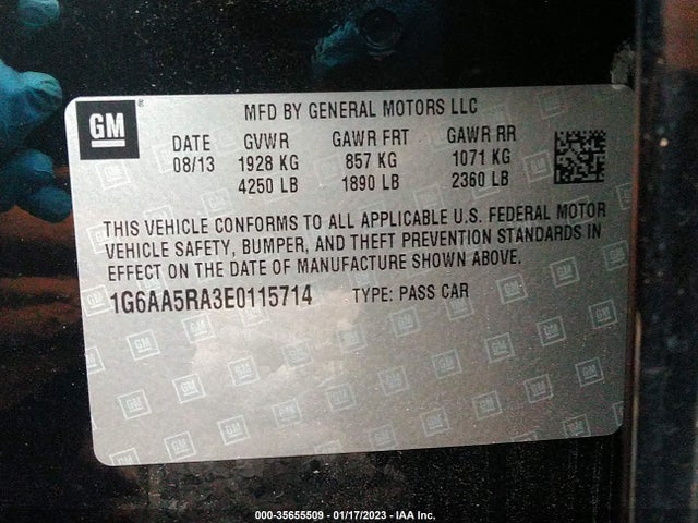 Cadillac Ats Standard Rwd 2014 1G6AA5RA3E0115714 Image 10