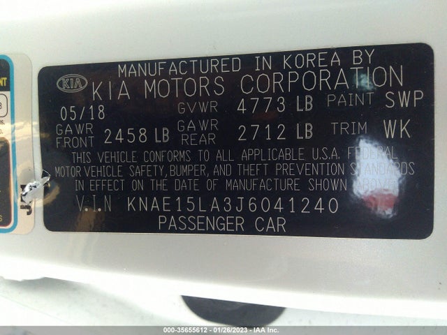 2018 Kia Stinger, VIN: KNAE15LA3J6041240