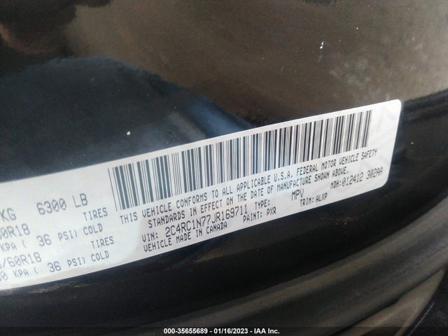2018 Chrysler Pacifica Hybrid, VIN: 2C4RC1N77JR169711