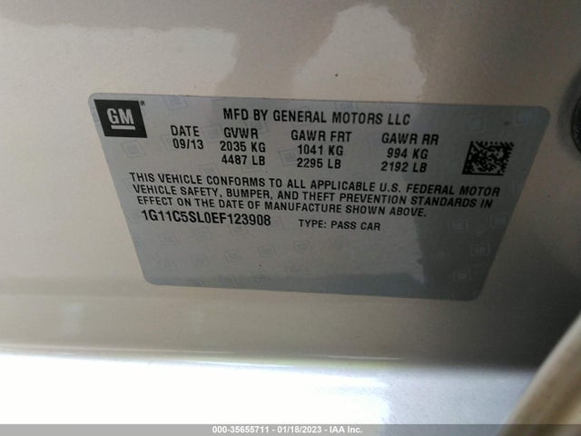 Chevrolet MALIBU LT 2014 1G11C5SL0EF123908 Image 9
