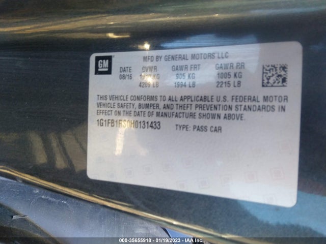 Chevrolet Camaro 1lt 2017 1G1FB1RS0H0131433 Image 10