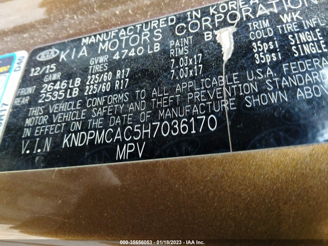 KIA Sportage Lx 2017 KNDPMCAC5H7036170 Image 9