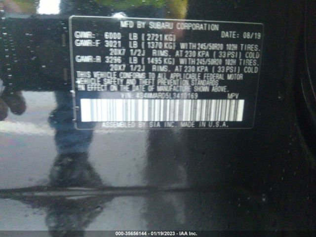 4S4WMARD5L3410169 Subaru Ascent Touring