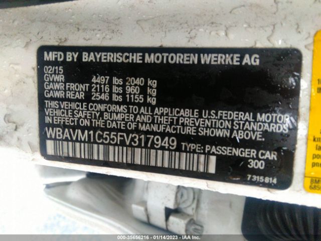WBAVM1C55FV317949 BMW X1 Sdrive28i