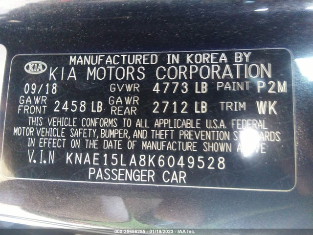 2019 Kia Stinger, VIN: KNAE15LA8K6049528