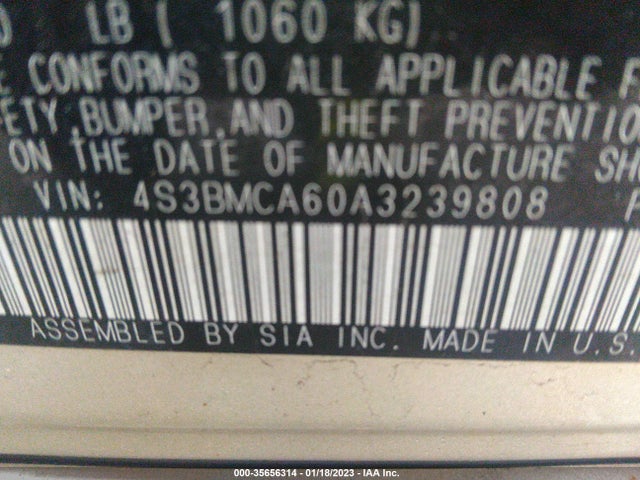 Subaru Legacy 2010 4S3BMCA60A3239808 Image 10