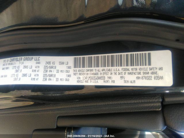 1C4PJMDB2EW300559 Jeep Cherokee Limited