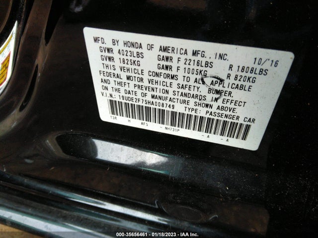 Acura Ilx W 2017 19UDE2F75HA008749 Image 9