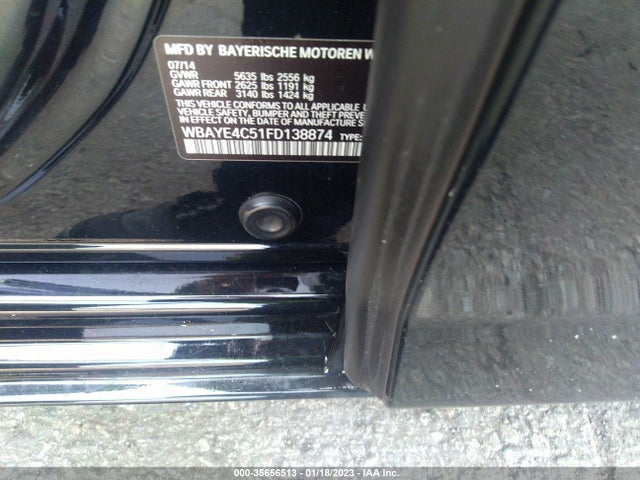 BMW 7 Series 740li 2015 WBAYE4C51FD138874 Image 11