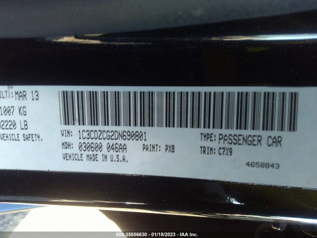 Dodge Avenger Sxt 2013 1C3CDZCG2DN690801 Image 9