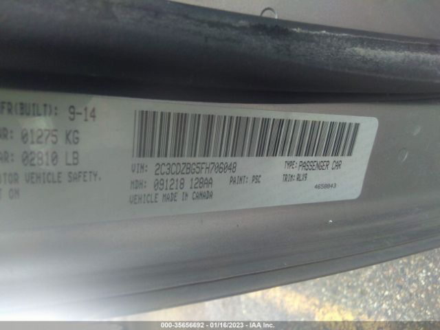2C3CDZBG5FH706048 Dodge Challenger Sxt Plus