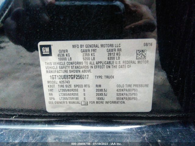 1GT12UE87GF256017 GMC Sierra 2500hd Denali